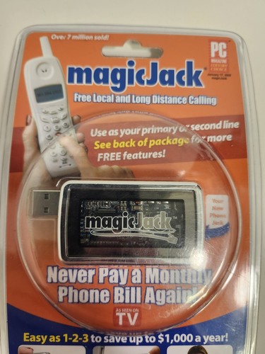 New Magic Jack A921 USB Phone Jack 430-0302 Sealed - Afbeelding 6 van 6