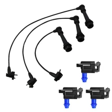 Aceon Bright 7805-3115-1 OE Replacement Ignition Coil and Spark Plug Wire Kit To