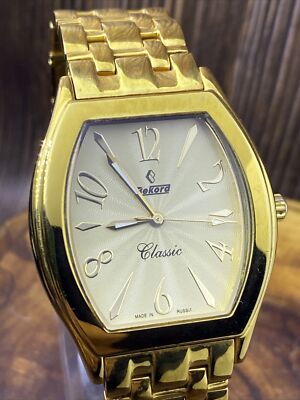 Men's Wrist Watch Rekord Quarz Record Standard Classic Watch #2571