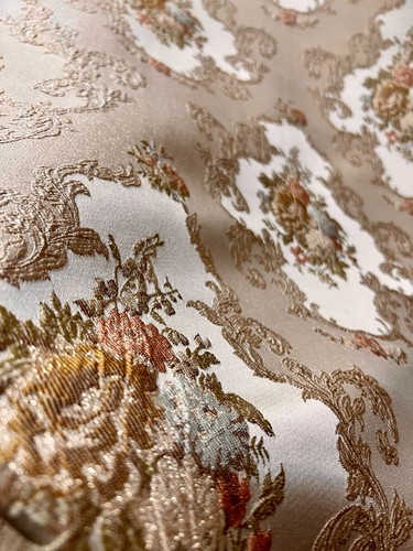 Victorian Damask Jacquard Fabric, 54" Wide, for Upholstery Window, Sold by Yard - Picture 5 of 6