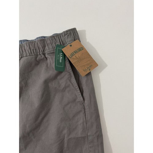 L.L. Bean Lakewashed Shorts XXXL Comfort Waist Casual Relaxed Fit Grau - Bild 7 von 9