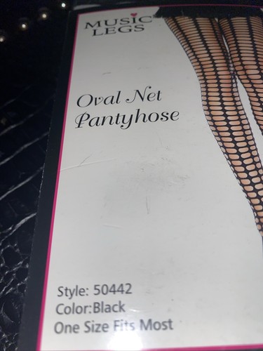 sexy MUSIC LEGS oval CIRCLE net FISHNET spandex THIGH highs HI stockings NYLONS - Picture 2 of 8