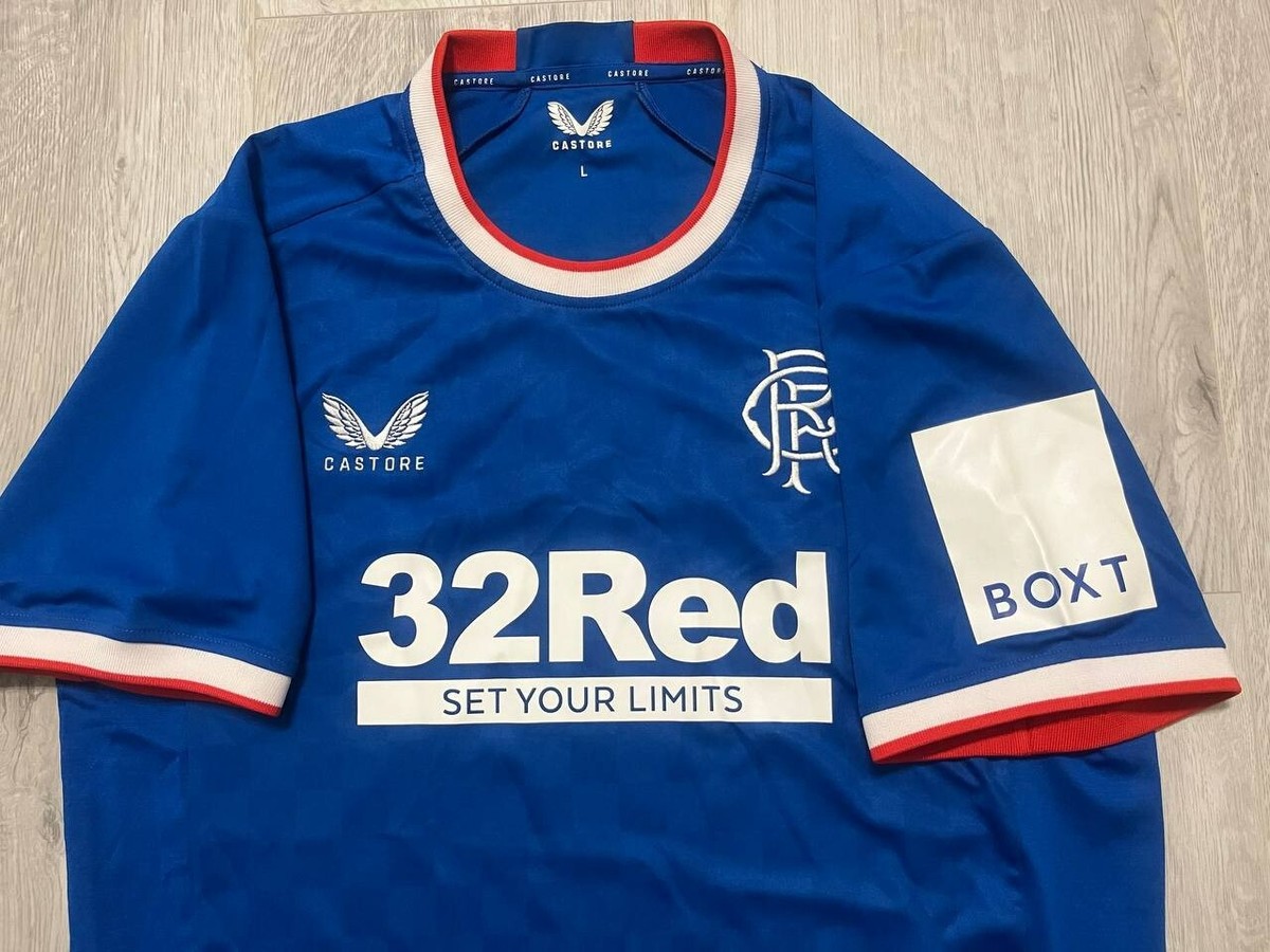 Maillot Glasgow Rangers 22/23 Domicile – Castore Bleu Castor – Homme Taille L