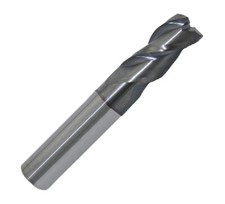 3/32" 3 Flute Single End Carbide End Mill USA 40 Degree Helix TiCN Coated