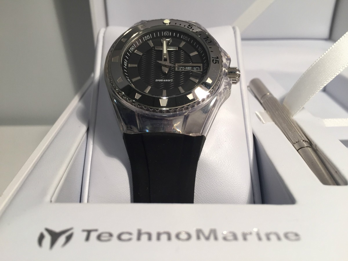 Watch TechnoMarine Cruise Black 36 MM 110036 Box Papers
