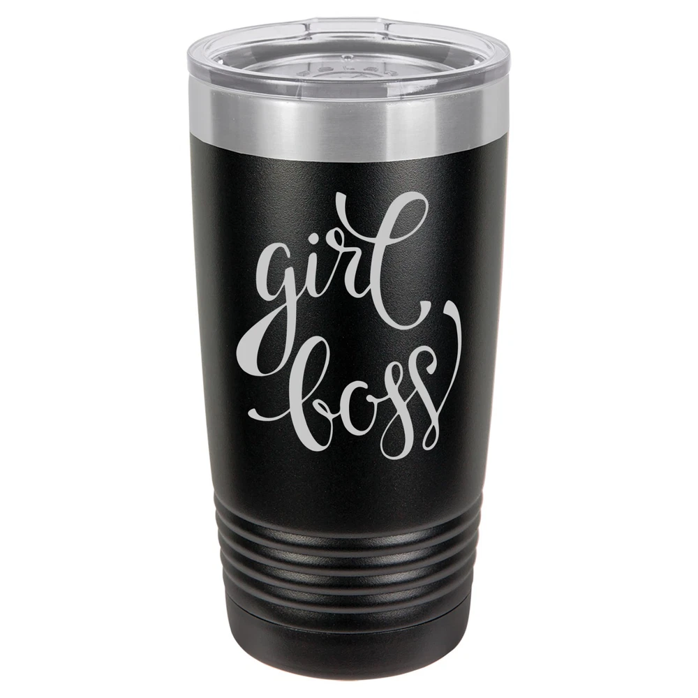 Tumbler 20oz 30oz Travel Mug Cup Vacuum Insulated Stainless Steel Girl Boss