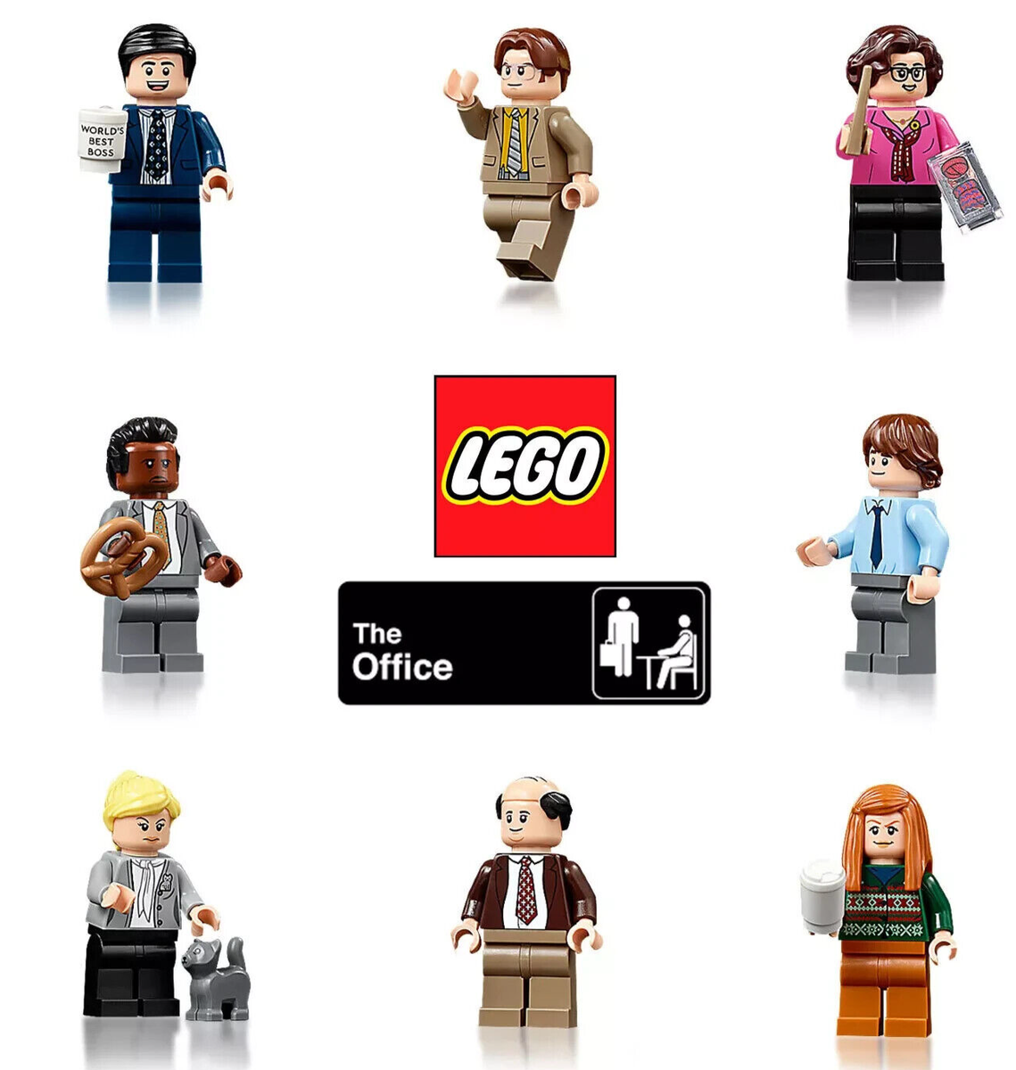 LEGO The Office TV Show Minifigures Ideas 21336 ALL CHARACTERS