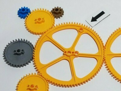 16 K'NEX Gears Lot, 2x OFFSET SOCKET Large 5