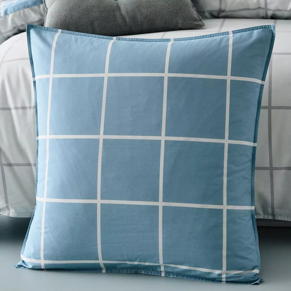 Home Republic European Pillowcase Blue Cotton eBay