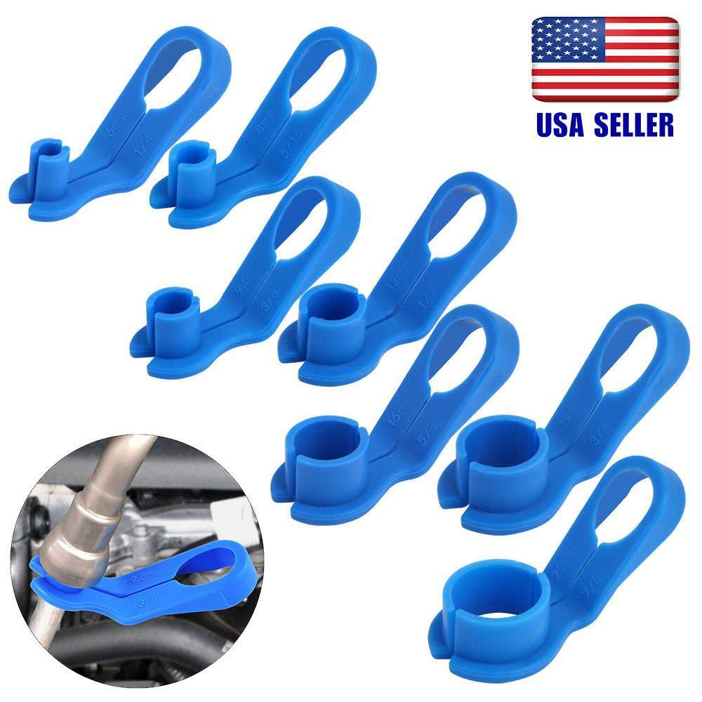 7Pcs Set Car AC Line Angled Quick Disconnect Tool Fuel Line Removal