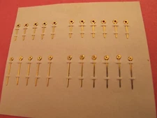 LECOULTRE CALIBER 438 OLD STOCK GILT BATON HAND SET  NOS 9/13MM  46M #19