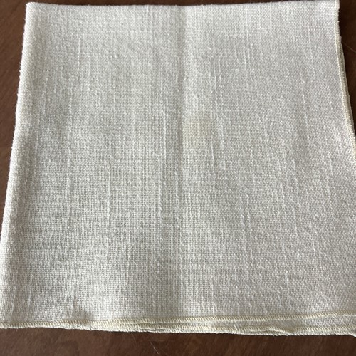 Cloth Napkins cream ivory off white Set of 6 ~ 16”linen texture Primitive Eco - Picture 4 of 10
