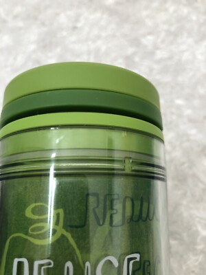 Starbucks Recycle Reduce Reuse Green Travel Mug Tumbler with Lid 2008 12 oz  | eBay