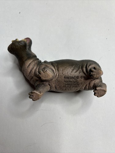 Schleich Hippo Open Mouth Figure Retired 2012 Animal Wildlife Hippopotamus - Picture 2 of 4