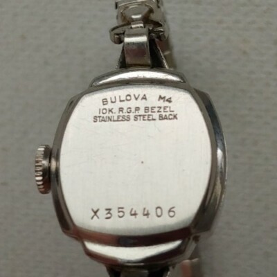 BULOVA M4 SWISS X295007 10K BEZEL WATCH ONLY 6669