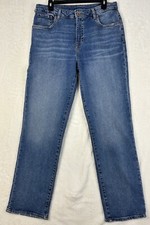 Buffalo David Button High Rise Straight Jayden Stretch Waist 31 NWT Jeans