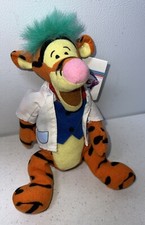 The Disney Store MAD SCIENTIST TIGGER 9" Bean Bag Plush NWT
