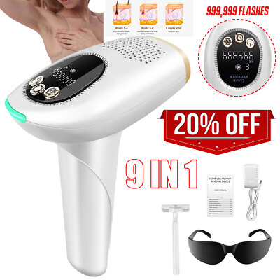 999999 Impulse IPL Laser Haarentfernungsgerät Epilierer Haarentferner Schmerzlos