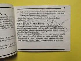 GHOSTBUSTERS II Instruction manual only - no game .... NES Nintendo