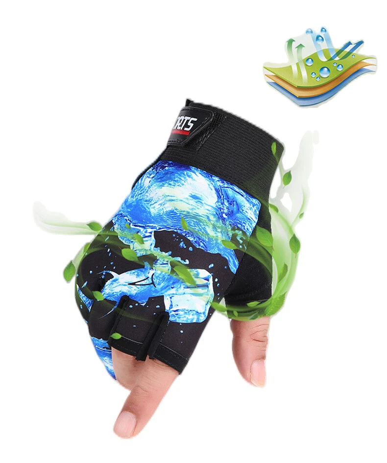 Fishing Gloves Anti Slip Hunting Shooting Waterproof Sun Protection 3 Fingerless - image 3 of 4