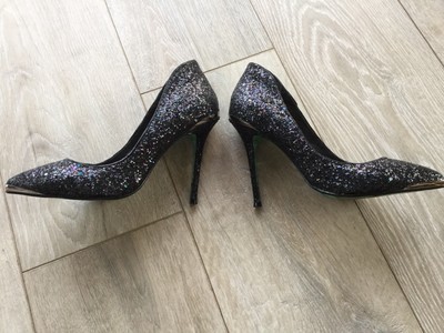 topshop black court shoes