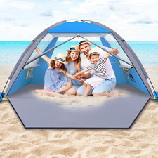 Beach Tent, UPF 50 UV Protection Sun Shade Shelter for 3/4/5/6/7/8 Person, Port