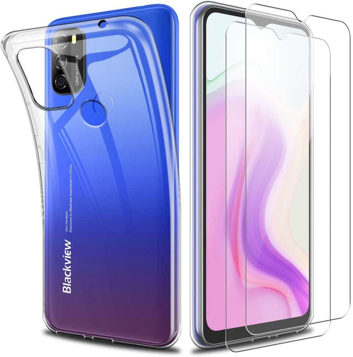 Custodia per telefono Blackview A80 Pro ultra sottile in silicone per Blackview A80 Plus 6,5 (nero