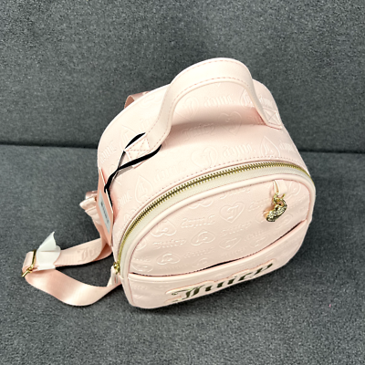 Juicy Couture Backpack Medium Powder blush pink gold Logo | eBay display picture 3