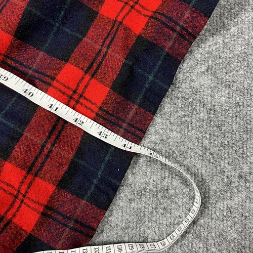 Vintage Pendleton Robe Mens Large Wool Red Tartan Plaid NO Belt FLAW - Picture 12 of 13