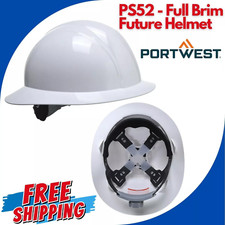 PORTWEST Safety Full Brim Future Helmet Bump Cap Head Protection PS52 Hard Hats