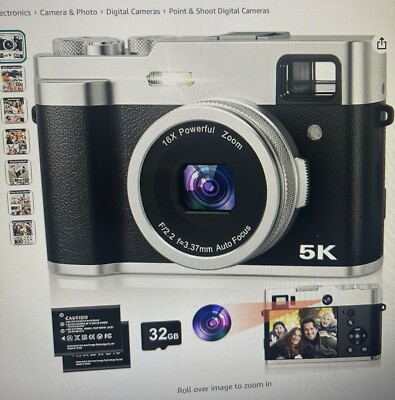 Shenzhen Sonida DC203 Digital Camera w/ Batteries & Box-5k Ultra