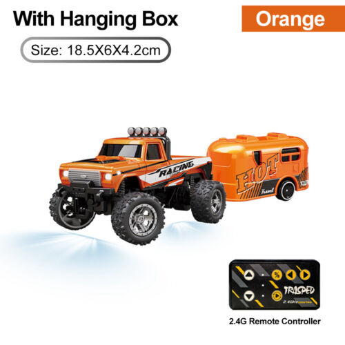 1/64 Mini RC Truck 2.4G Off-road Monster Truck Mini Alloy Model Climbing RC Car - Picture 31 of 36