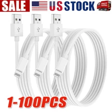 Fast USB Data Charger Cables lot Cords  Apple iPhone 5 S 6 7 8 13 14 X 11 Plus