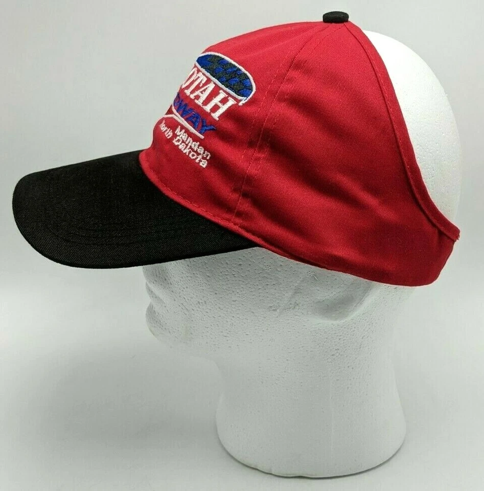 DACOTAH SPEEDWAY Dakota del Norte media gorra / visera sombrero banda elástica en la parte posterior - S / M Foto 2 de 4