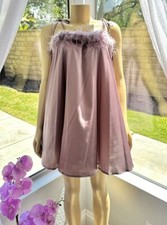 Satin Purple Night Slip Shift Dress Size 8 Sleeveless Nasty Gal