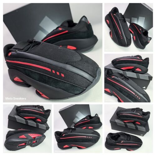 Adidas US 13 Men Black Red Retro Basketball Futuristic Mad IIInfinity IF7125 New