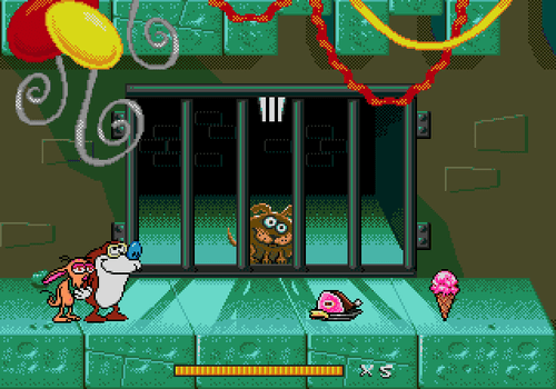 Ren And Stimpy Stimpy's Invention - Sega Genesis Game - Picture 8 of 8