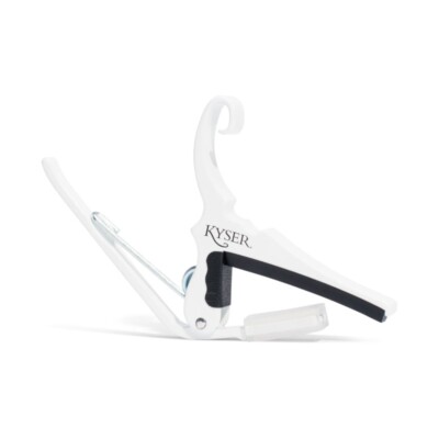 KYSER Quick-Change Acoustic Capo White   Kapodaster für Westerngitarre