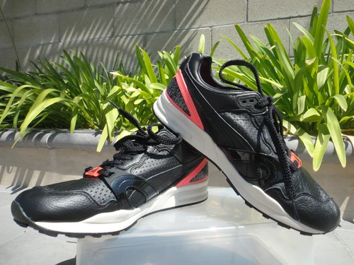 Puma Trinomic XT2 + CRKL, Crackle Men's Black Soft Leather Lace Up Mens 8 or 11M