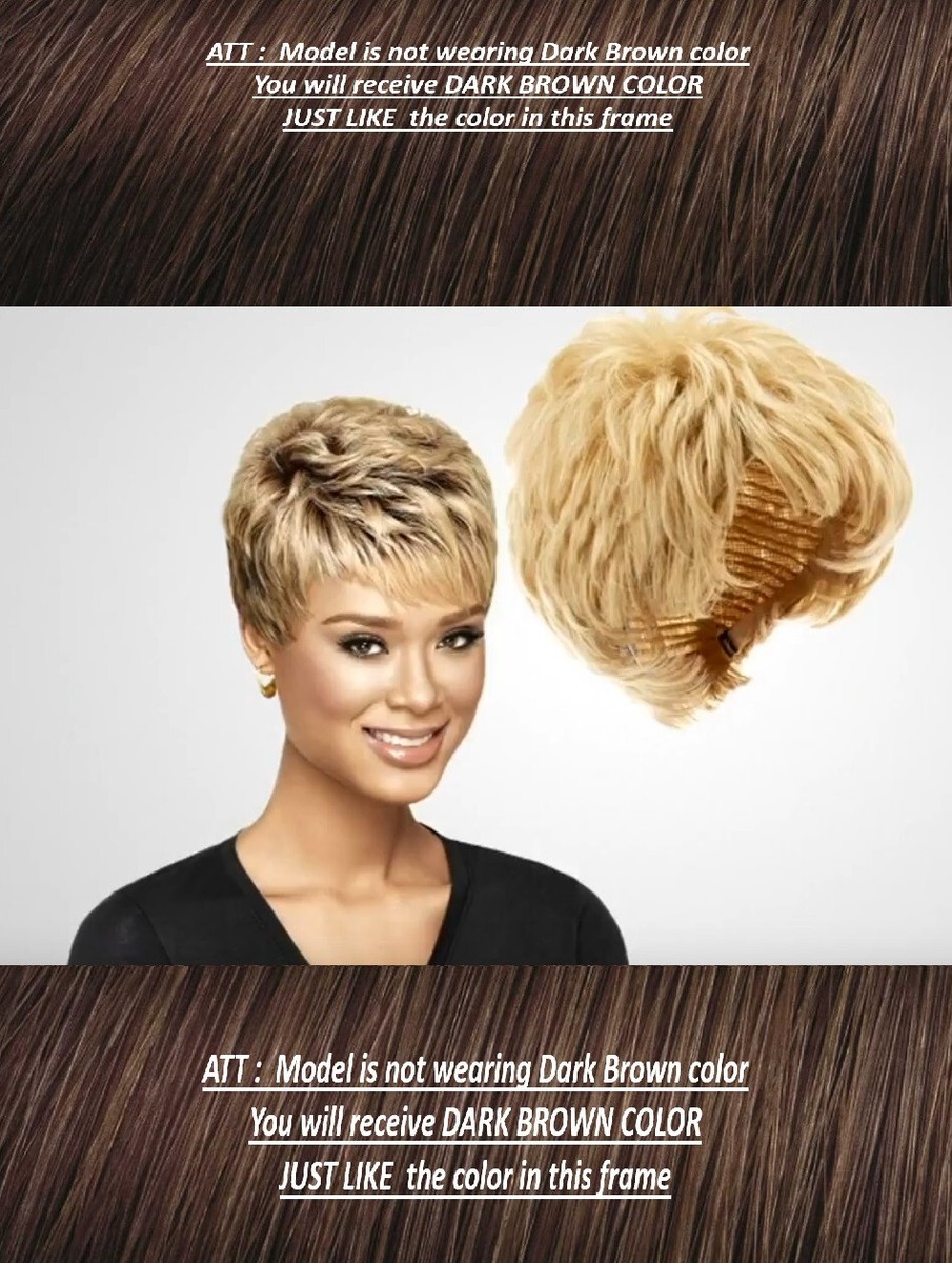 LUXHAIR by Sherri Shepherd Pixie Bob Wig , Dark Brown | eBay