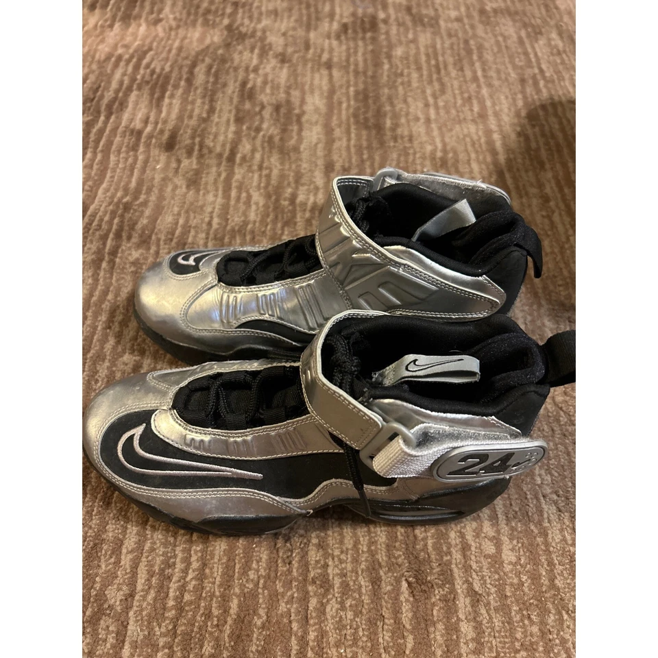 Zapatillas altas Nike Air Griffey Max 24 plateadas negras niños talla 5 años. SIN CAJA Foto 2 de 4