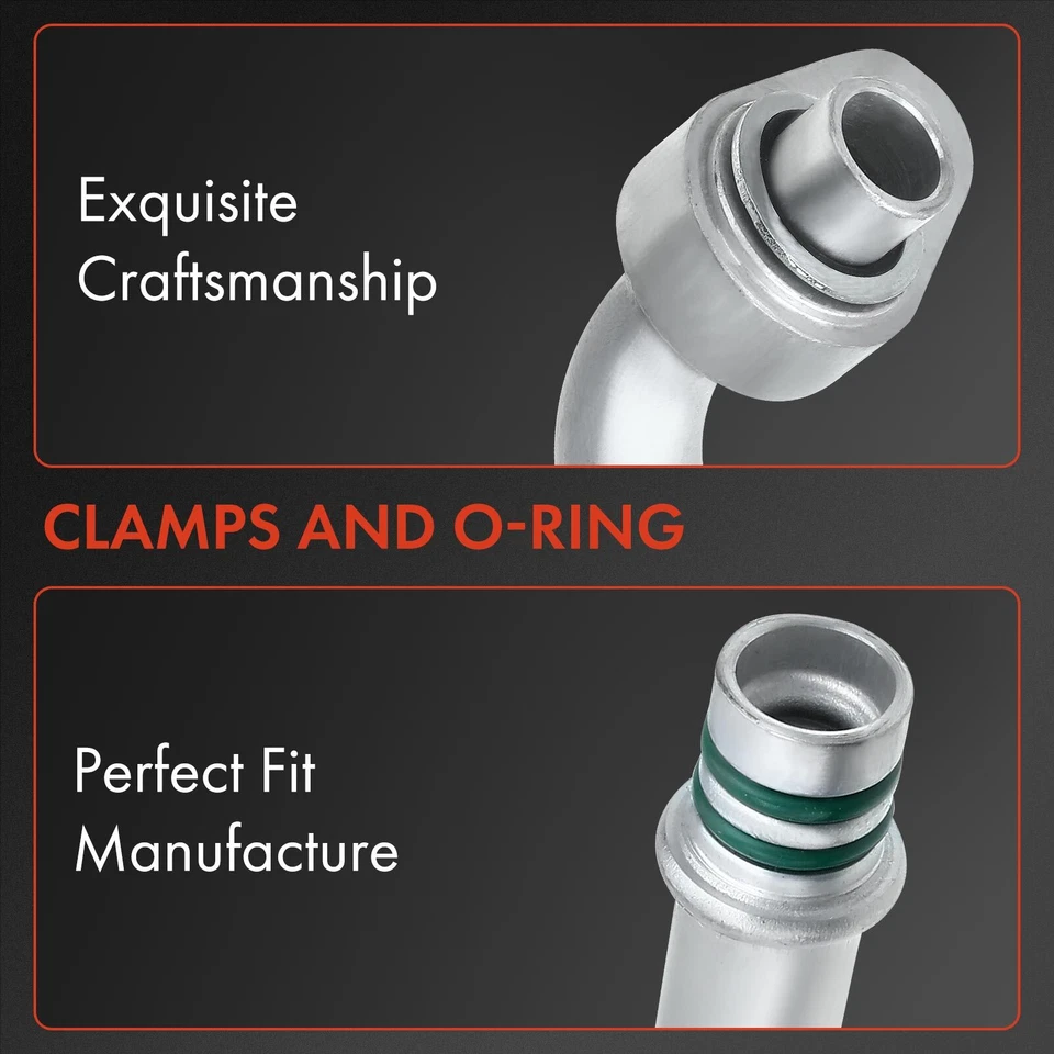 Línea de succión de manguera de refrigerante de aire acondicionado para Toyota Tacoma 2005-2011 4,0 L baja presión Foto 2 de 4