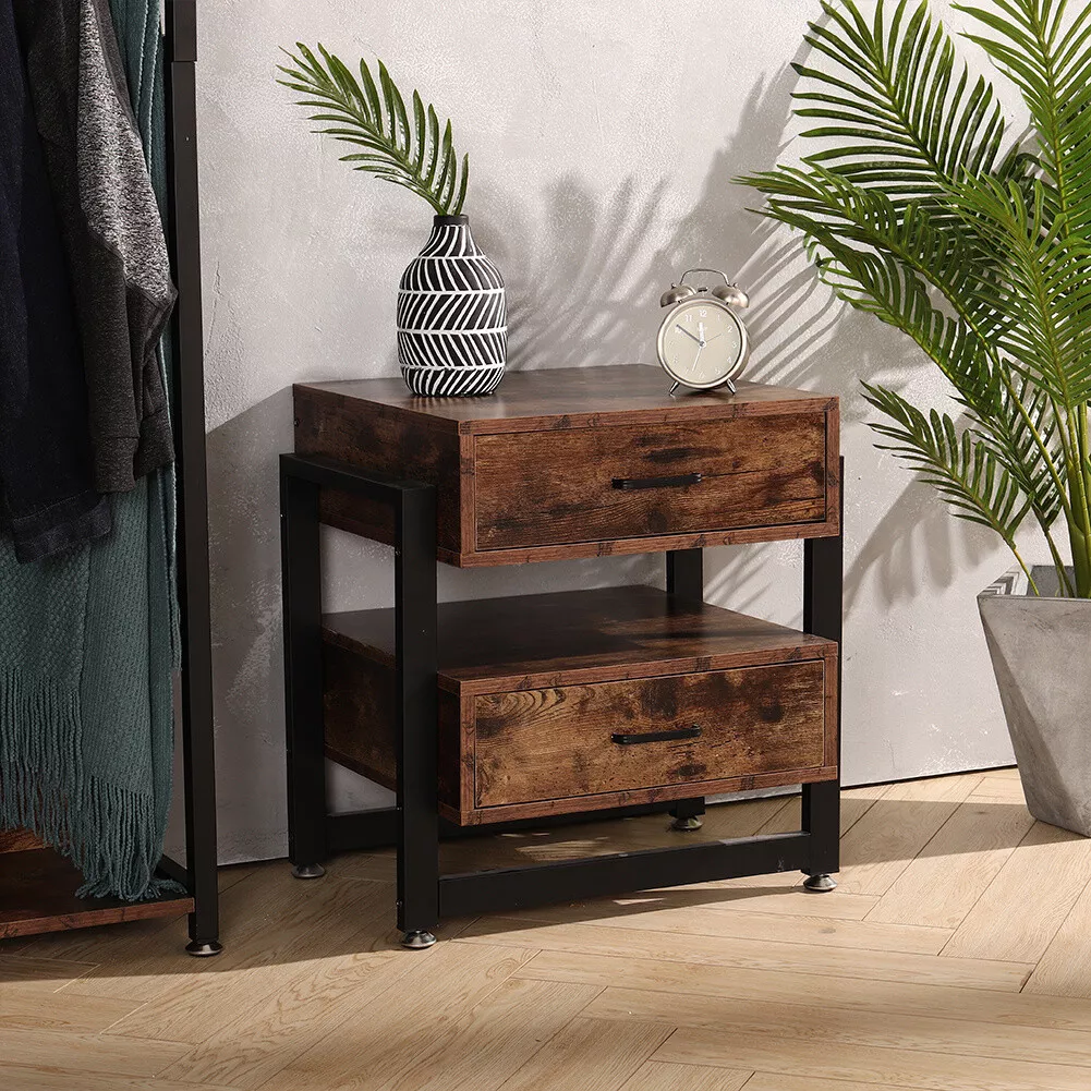 Rustic end tables for bedroom deals