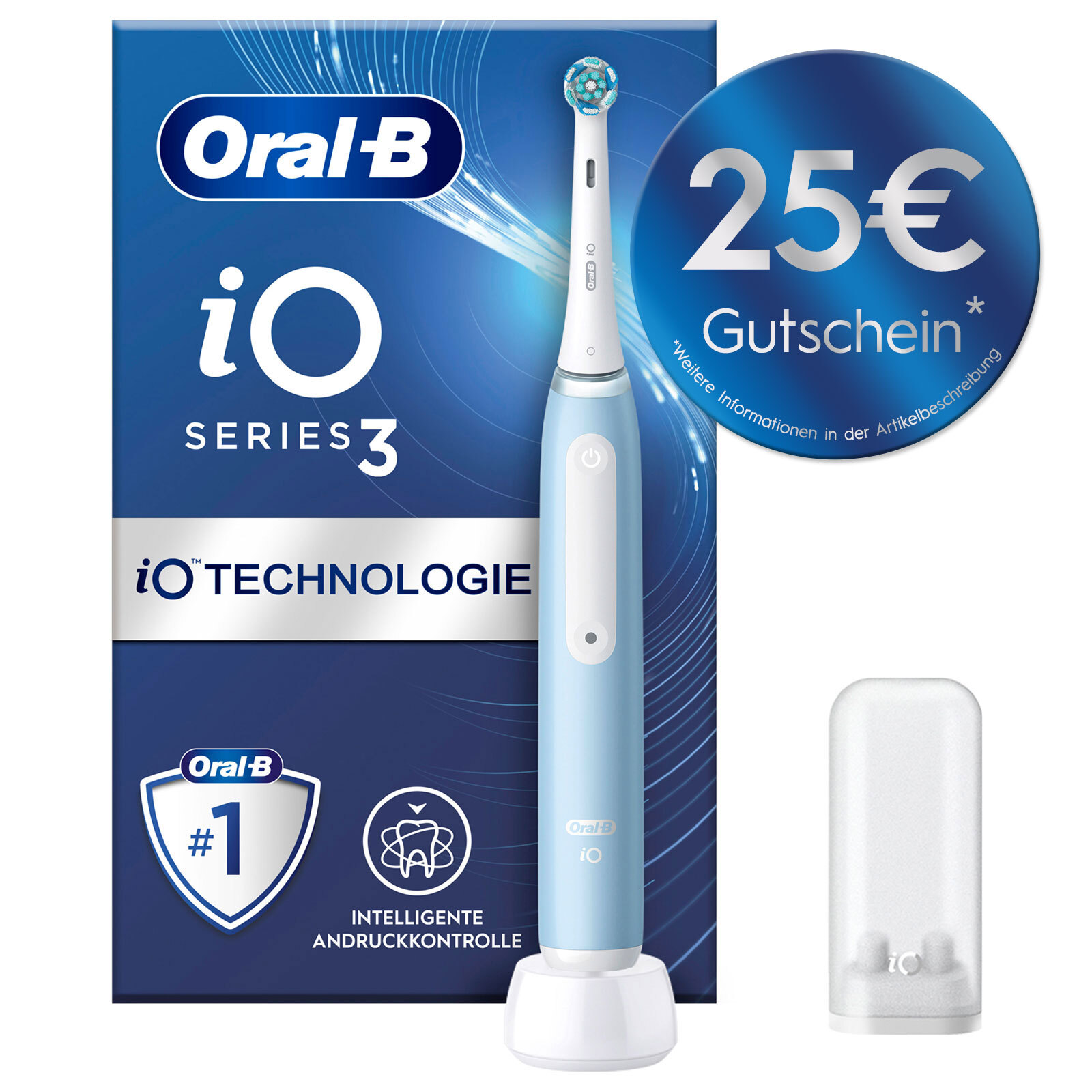 Oral-B iO 3 Ice Blue - Электрическая насадка для приготовления пищи на гриле 16690₽