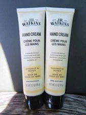 2 J.R. Watkins Coconut Milk & Honey Shea Butter Hand Cream 3.3 oz EACH