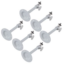 6PCS White Metal Wall Ceiling Mount Bracket Stand for CCTV Security Camera US