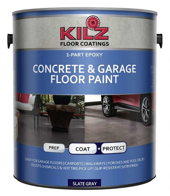 KILZ 1 Part Epoxy Acrylic Interior Exterior Concrete Garage Floor 