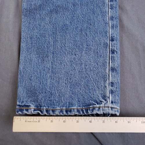 Vintage Levis 501 Jeans Mens 36x34 Blue Straight Leg Button Fly American - Picture 7 of 12