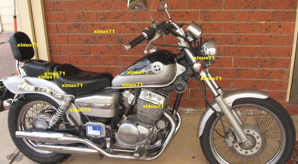 Seat Set Front Rear for Honda Rebel 250 CMX250C Complete Sythentic Leather USA  - Image 2 of 4