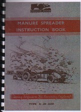 Ferguson Tractor Manure Spreader Operator Instruction Manual Book